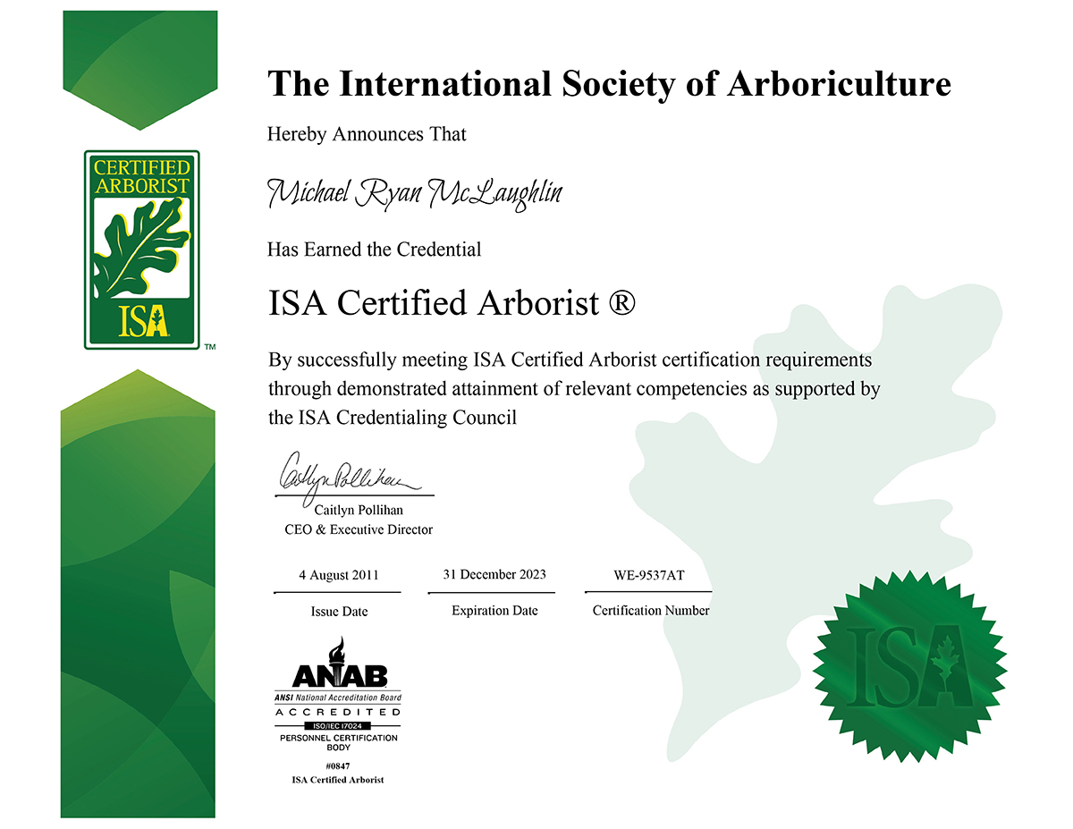International Society of Arboriculture - Certified Tree Worker Climber Specialist
